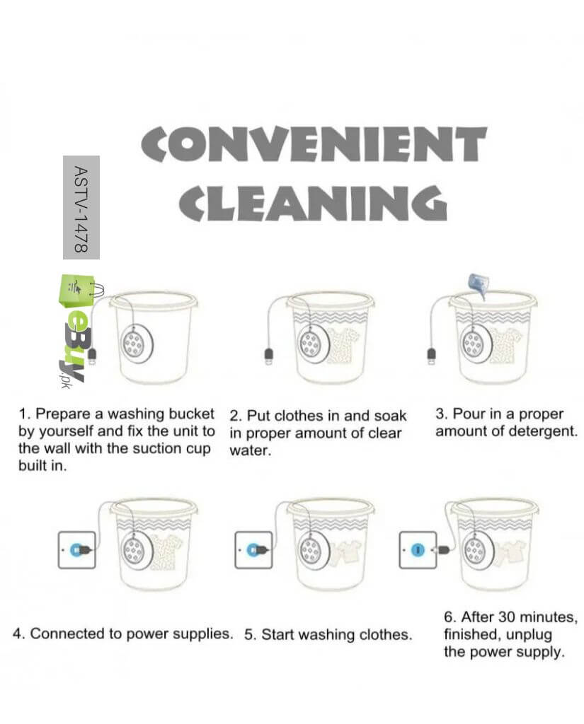 2 in 1 Portable Mini Washing Machine