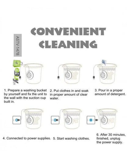 2 in 1 Portable Mini Washing Machine